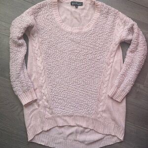Pink Textured Women's Sweater